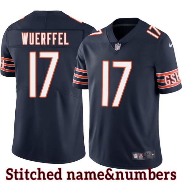 Navy Home Danny Wuerffel Jersey Chicago Bears #17