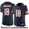 Navy Home Hunk Anderson Jersey Chicago Bears #18