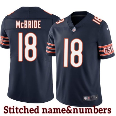 Navy Home Tre McBride Jersey Chicago Bears #18