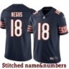 Navy Home Fred Negus Jersey Chicago Bears #18