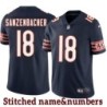 Navy Home Dane Sanzenbacher Jersey Chicago Bears #18