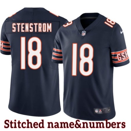 Navy Home Steve Stenstrom Jersey Chicago Bears #18