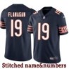 Navy Home Latham Flanagan Jersey Chicago Bears #19