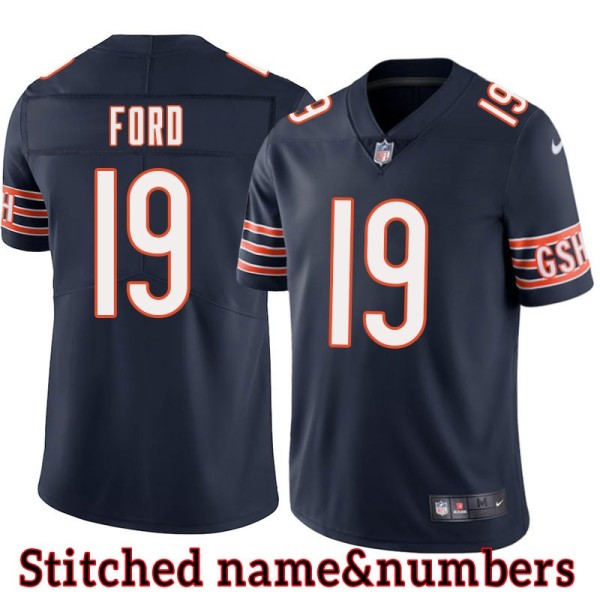 Navy Home Carl Ford Jersey Chicago Bears #19