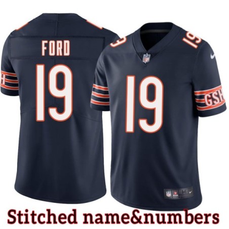 Navy Home Carl Ford Jersey Chicago Bears #19