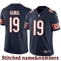 Navy Home Eddie Kawal Jersey Chicago Bears #19