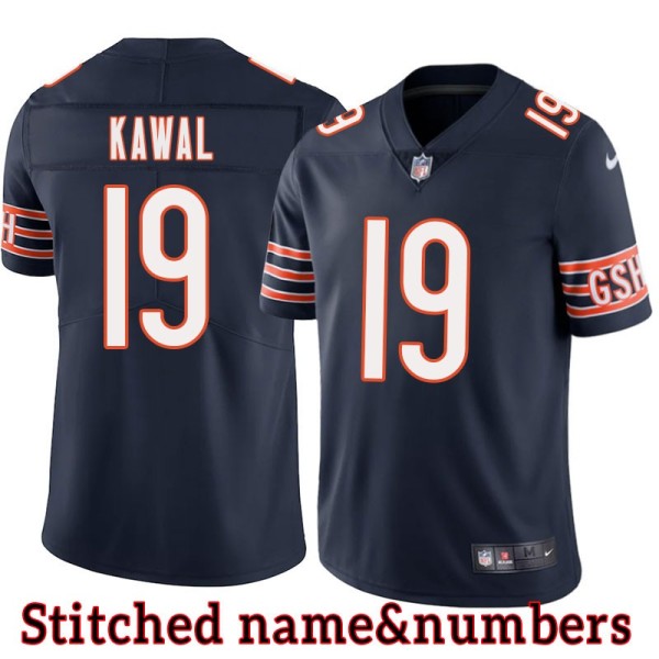 Navy Home Eddie Kawal Jersey Chicago Bears #19