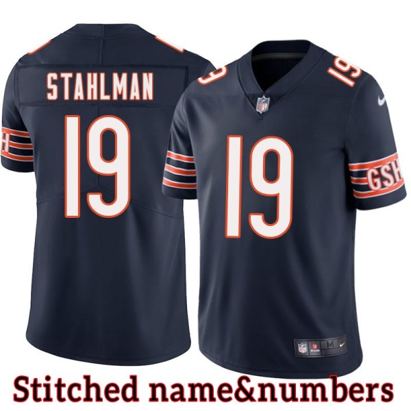 Navy Home Dick Stahlman Jersey Chicago Bears #19