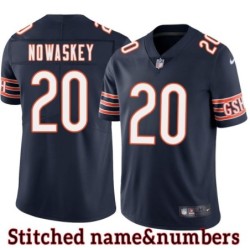 Navy Home Bob Nowaskey Jersey Chicago Bears #20