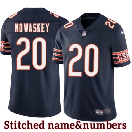 Navy Home Bob Nowaskey Jersey Chicago Bears #20