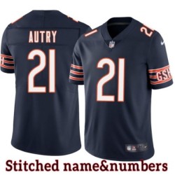 Navy Home Darnell Autry Jersey Chicago Bears #21
