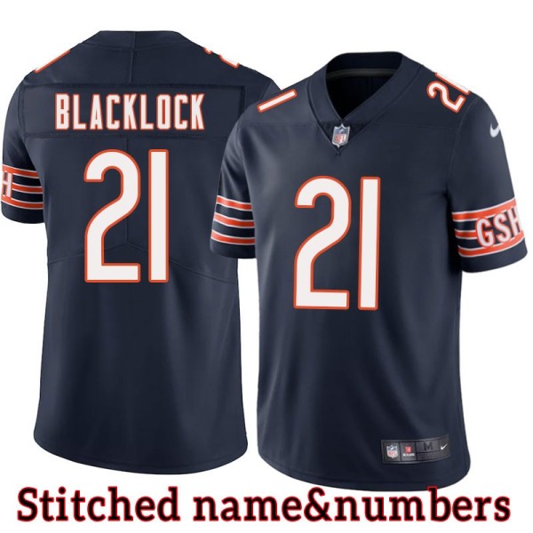Navy Home Hugh Blacklock Jersey Chicago Bears #21