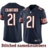 Navy Home Xavier Crawford Jersey Chicago Bears #21