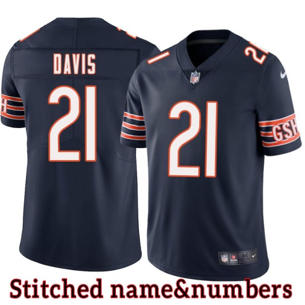 Navy Home Rashied Davis Jersey Chicago Bears #21