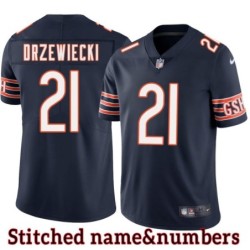Navy Home Ron Drzewiecki Jersey Chicago Bears #21