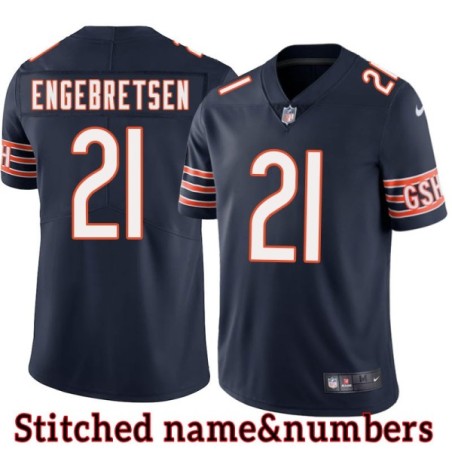 Navy Home Tiny Engebretsen Jersey Chicago Bears #21