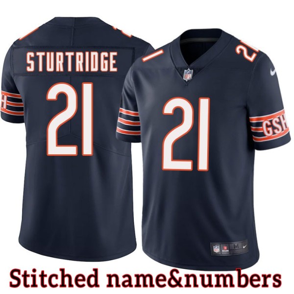 Navy Home Dick Sturtridge Jersey Chicago Bears #21