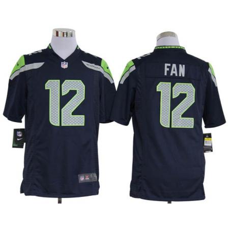 [NEW,Game] 12th Fan Football Jersey -Seattle #12 FOOTBALL Jerseys(Dark Blue)
