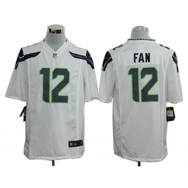 [NEW,Game] 12th Fan Football Jersey -Seattle #12 FOOTBALL Jerseys(White)