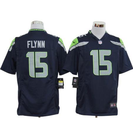 [NEW,Game] Matt Flynn Football Jersey -Seattle #15 FOOTBALL Jerseys(Blue)