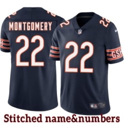 Navy Home Ross Montgomery Jersey Chicago Bears #22