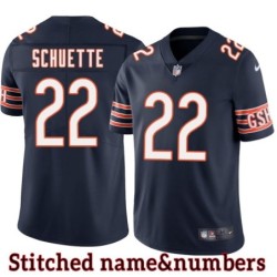 Navy Home Paul Schuette Jersey Chicago Bears #22