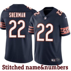 Navy Home Solly Sherman Jersey Chicago Bears #22