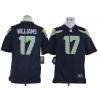 [NEW,Game] Mike Williams Football Jersey -Seattle #17 FOOTBALL Jerseys(Dark Blue)