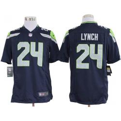 [NEW,Game] Marshawn Lynch Football Jersey -Seattle #24 FOOTBALL Jerseys(Blue)