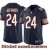 Navy Home Eric Jeffries Jersey Chicago Bears #24