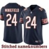Navy Home Kevin Miniefield Jersey Chicago Bears #24