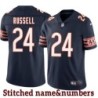 Navy Home Reggie Russell Jersey Chicago Bears #24