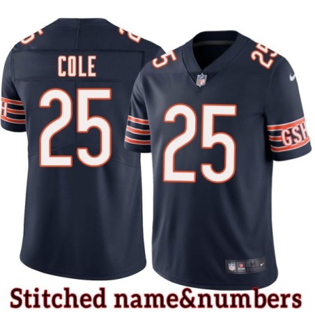 Navy Home Linzy Cole Jersey Chicago Bears #25