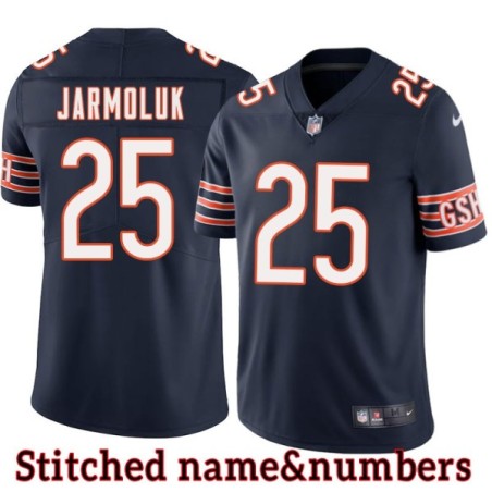 Navy Home Mike Jarmoluk Jersey Chicago Bears #25
