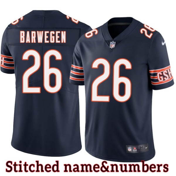 Navy Home Dick Barwegen Jersey Chicago Bears #26