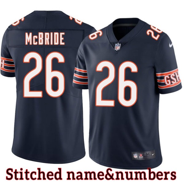 Navy Home Trumaine McBride Jersey Chicago Bears #26