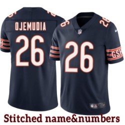 Navy Home Michael Ojemudia Jersey Chicago Bears #26