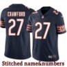 Navy Home Mush Crawford Jersey Chicago Bears #27