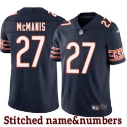 Navy Home Sherrick McManis Jersey Chicago Bears #27