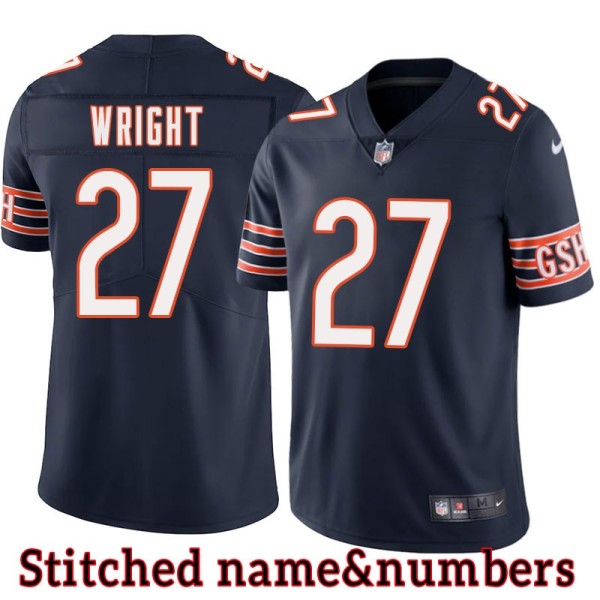 Navy Home Major Wright Jersey Chicago Bears #27