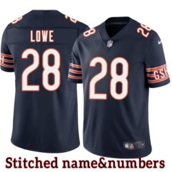 Navy Home Lloyd Lowe Jersey Chicago Bears #28