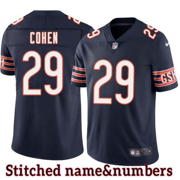 Navy Home Tarik Cohen Jersey Chicago Bears #29