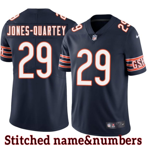 Navy Home Harold Jones-Quartey Jersey Chicago Bears #29