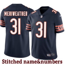 Navy Home Brandon Meriweather Jersey Chicago Bears #31