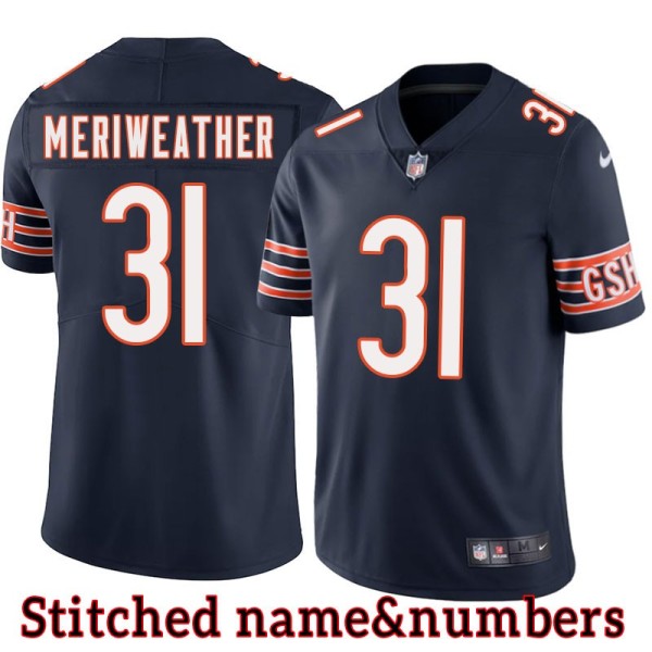 Navy Home Brandon Meriweather Jersey Chicago Bears #31