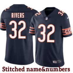 Navy Home Garland Rivers Jersey Chicago Bears #32