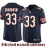Navy Home Jim Grabowski Jersey Chicago Bears #33