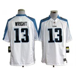 [NEW,Game] Kendall Wright Football Jersey -Tennessee #13 FOOTBALL Jerseys(White)