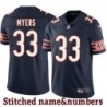 Navy Home Denny Myers Jersey Chicago Bears #33