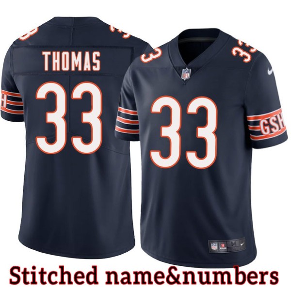 Navy Home Calvin Thomas Jersey Chicago Bears #33